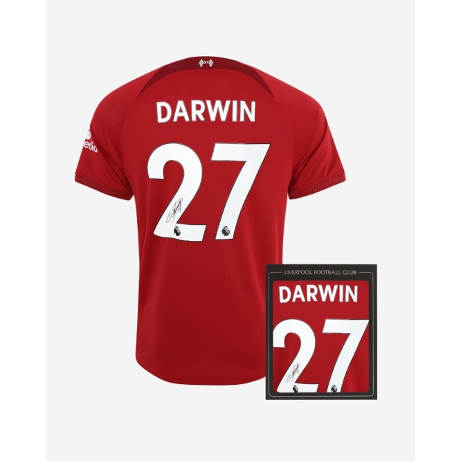 Lfc Signed Darwin N Ez Boxed Shirt