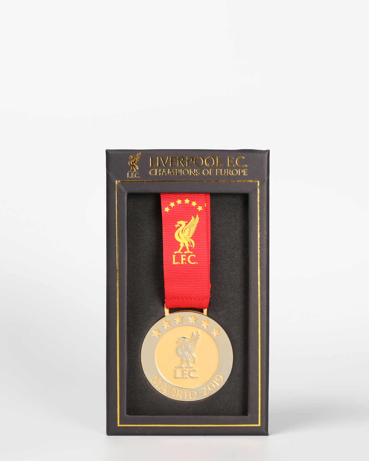 2019-20 England Football Premier League Champions Liverpool Champions Replica Gold Medal Badge Ribbon Maple2009 UK Stock