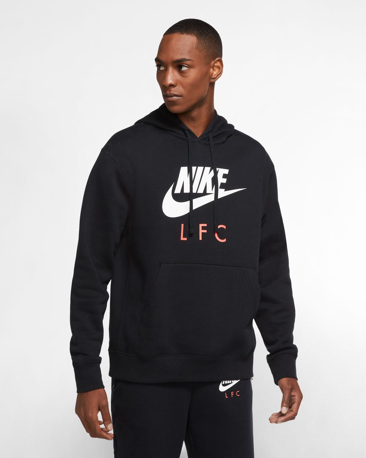LFC Nike Mens Black Club Hoodie