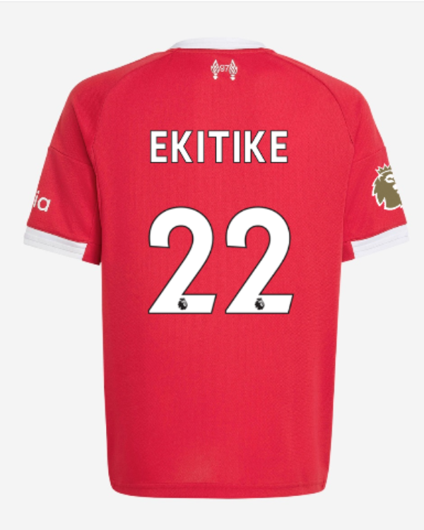 LFC adidas Youth 25/26 Home Jersey - EKITIKE - 22- Premier League