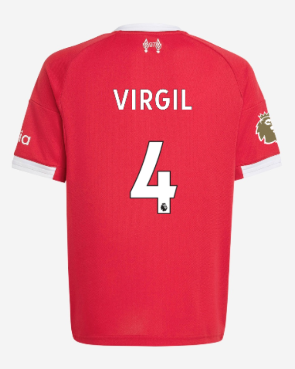 LFC adidas Youth 25/26 Home Jersey - VIRGIL-4 - Premier League