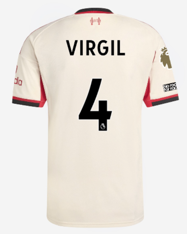 LFC adidas Mens 25/26 Away Jersey - VIRGIL-4 - Premier League
