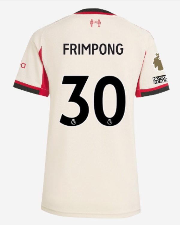 LFC adidas Womens 25/26 Away Jersey - FRIMPONG - 30 - Premier League