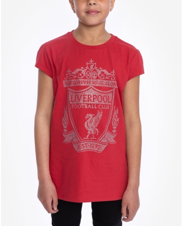 Liverpool F.C Kids Size Age 3-4 Pink Girls Long Sleeved Supporter Tee