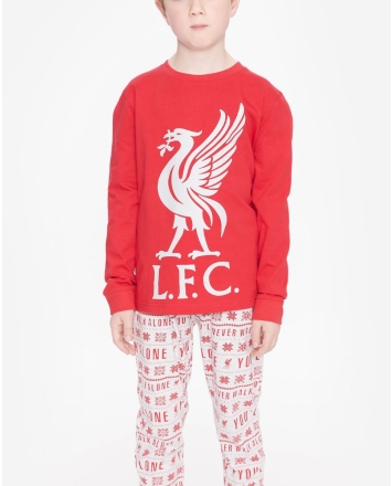 Liverpool Pyjama's -Aangepaste-Naam en nummer afgedrukt op Back-Official Licensed-Kids Liverpool Pyjamas-Official-Kids Official Football Pyjamas Kleding Unisex kinderkleding Pyjamas & Badjassen Pyjama 