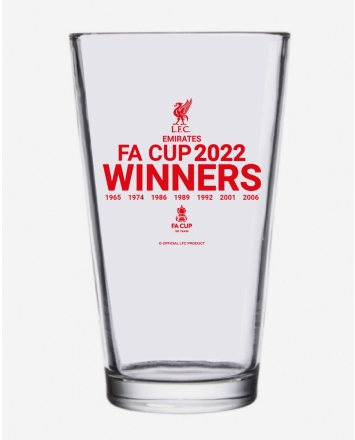 Liverpool FC Pilsner Pint Glass LFC Official