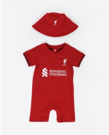 Liverpool Fc Home Kit Baby Childrens Bib Babygrow Sleepsuit Clothing Pyjamas New 