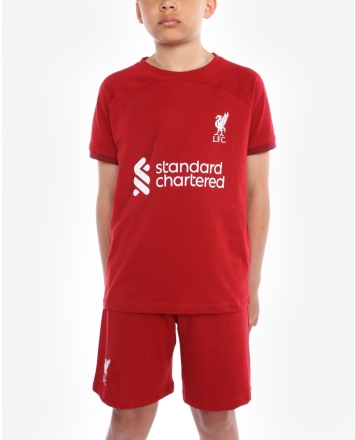 Boys Official Liverpool Short Pyjamas 100% Cotton Football Shortie PJs Kids Size 