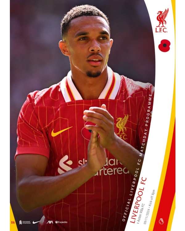 Matchday Programme 10 - LFC Vs Aston Villa - 09/11/24