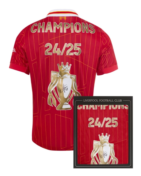 LFC Signed Champions 24/25 Gakpo Boxed Shirt