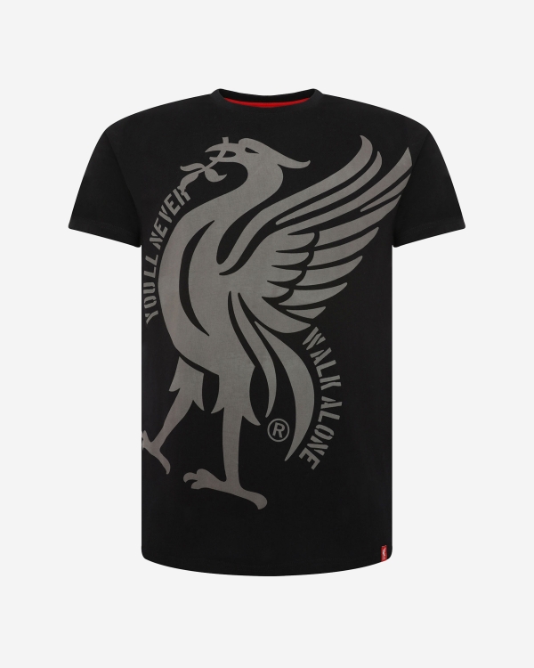 LFC Mens Black Liverbird YNWA Tee