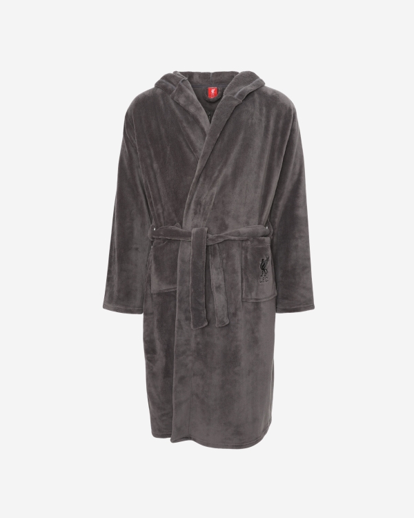 LFC Mens Grey Dressing Gown