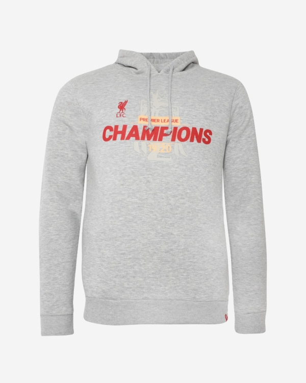 LFC Adults EPL Champions 19 20 Grey Pocket Hoody