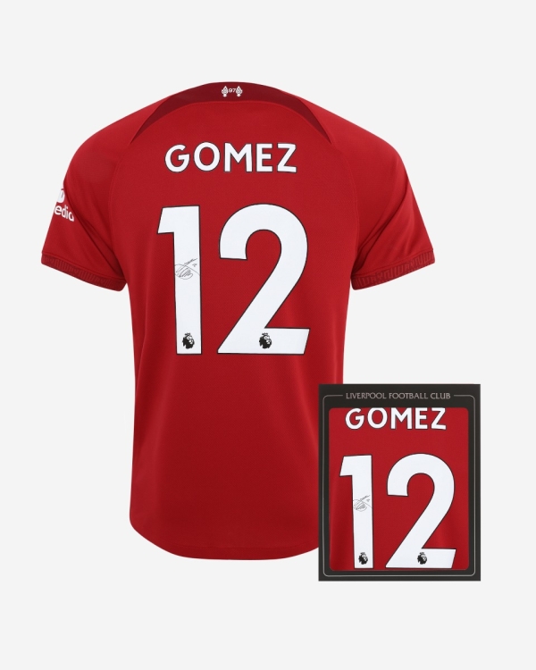 LFC 22/23 オーセンティック PLバッチ＆タグ付 LFC Signed 22-23 Gomez Boxed Shirt
