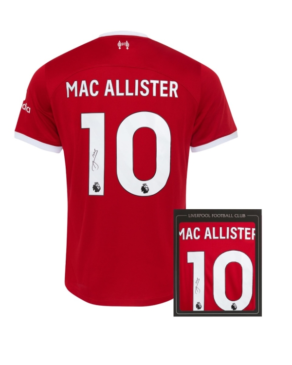LFC Signed 23/24 Mac Allister Boxed Shirt