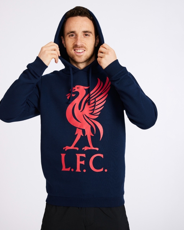 LFC Adults Liverbird Navy Hoody