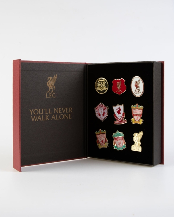 LFC 9pk Crest Badge Set