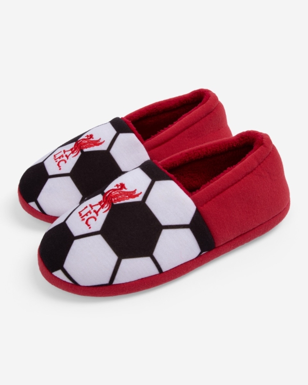 LFC Juniors Boys Football Slippers Red