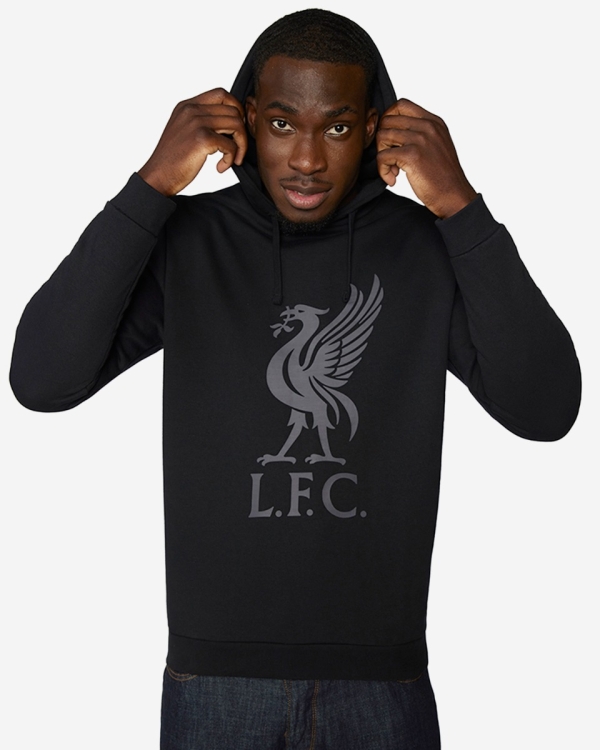 LFC Mens Liverbird Lightweight Hoody Black