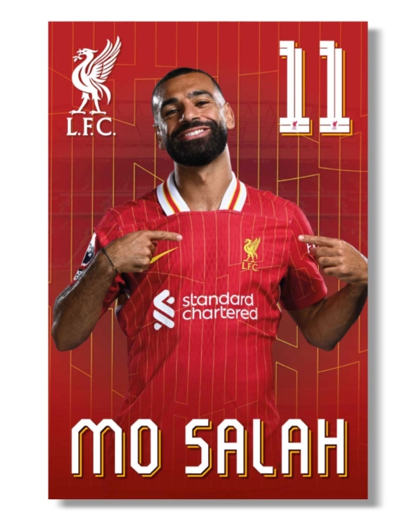 Mohamed Salah Liverpool FC UCL Match Slim Fit Red 2024 Home Soccer Jersey 2021-2022