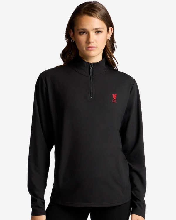 LFC Womens 1/4 Zip Fleece Black