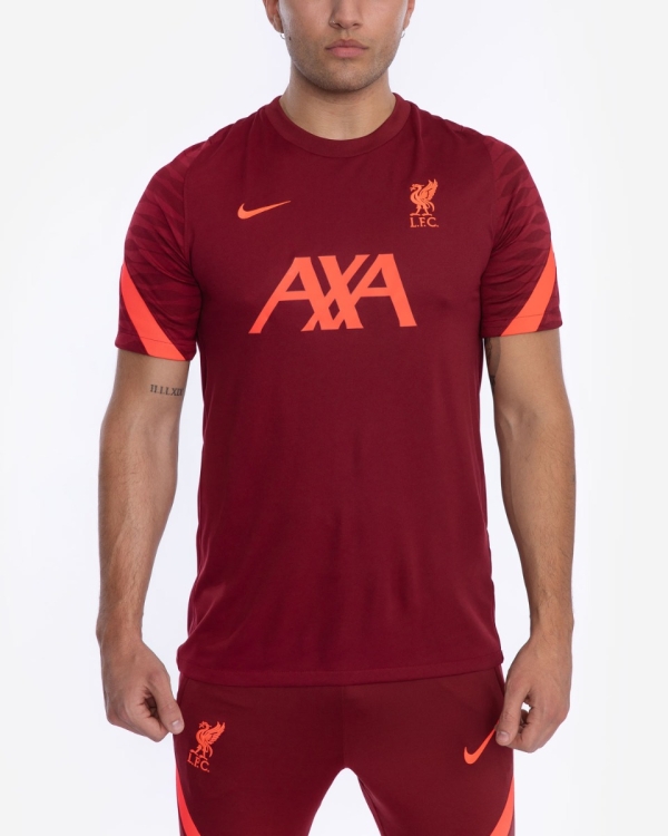 Lfc Nike Mens Red Strike Short Sleeve Top