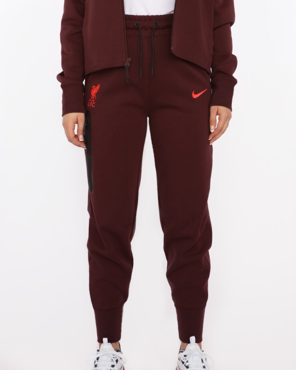 Nike tech fleece burgundy pants sale