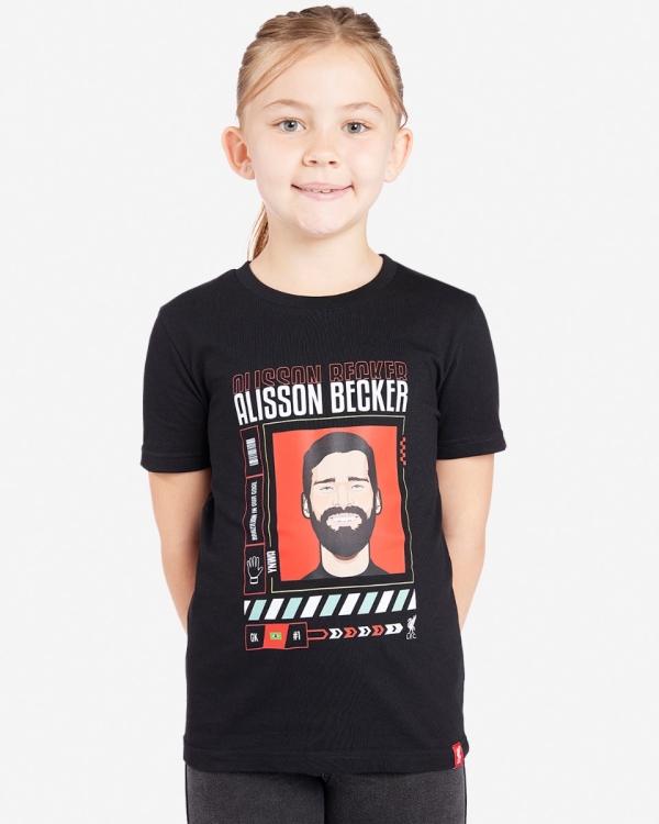 LFC Juniors Alisson Becker Tee Black