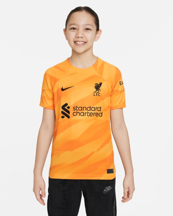 LFC Nike Youth 23/24 Orange Goalkeeper Stadium Jersey