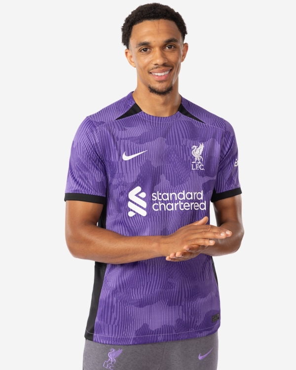 Liverpool purple away shirt on sale