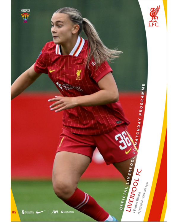 WSL Matchday Programme 5 - LFCW VS EVERTON W 11.12.24