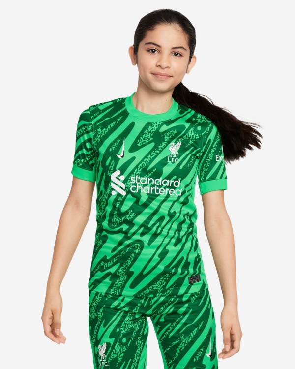 LFC Nike Youth 24 25 Green Goalkeeper Stadium Jersey