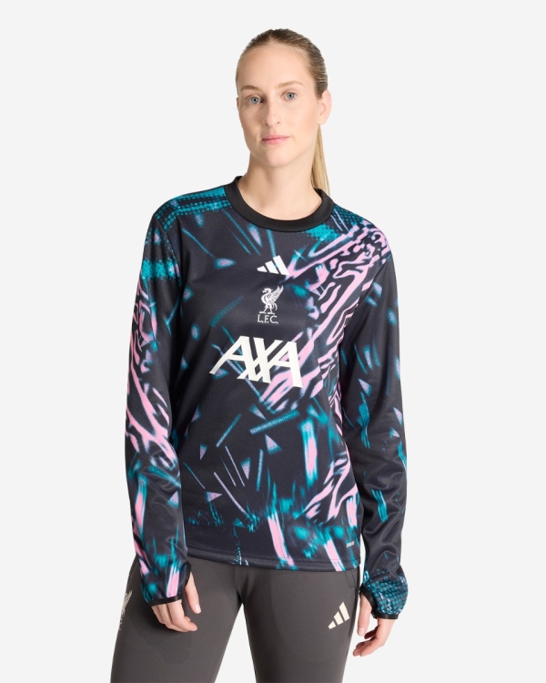liverpool fc pre match top long sleeve