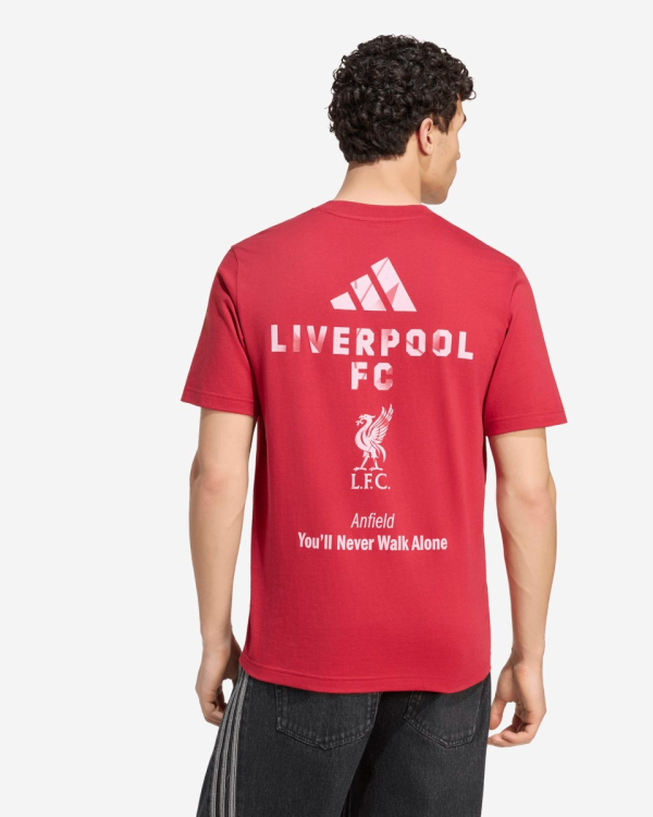 LFC adidas Mens 26/27 Stadium Graphic Tee Active Maroon