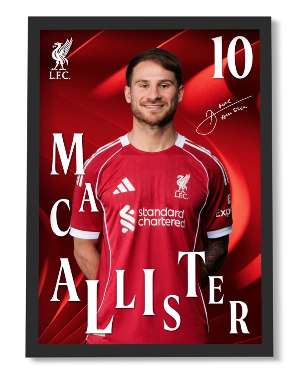 LFC 25/26 Mac Allister Framed Picture