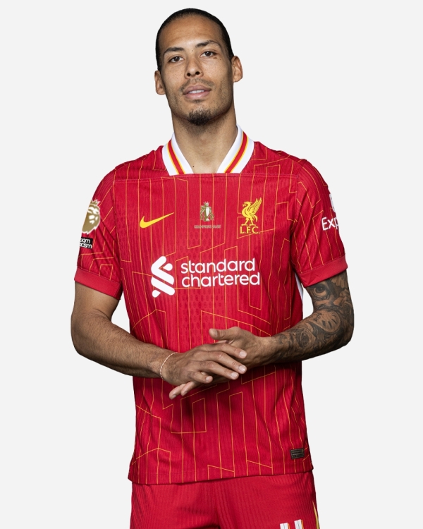 LFC Nike Mens 24/25 Home Match Jersey - CHAMPIONS 24/25 & Gold Trophy & Insignia