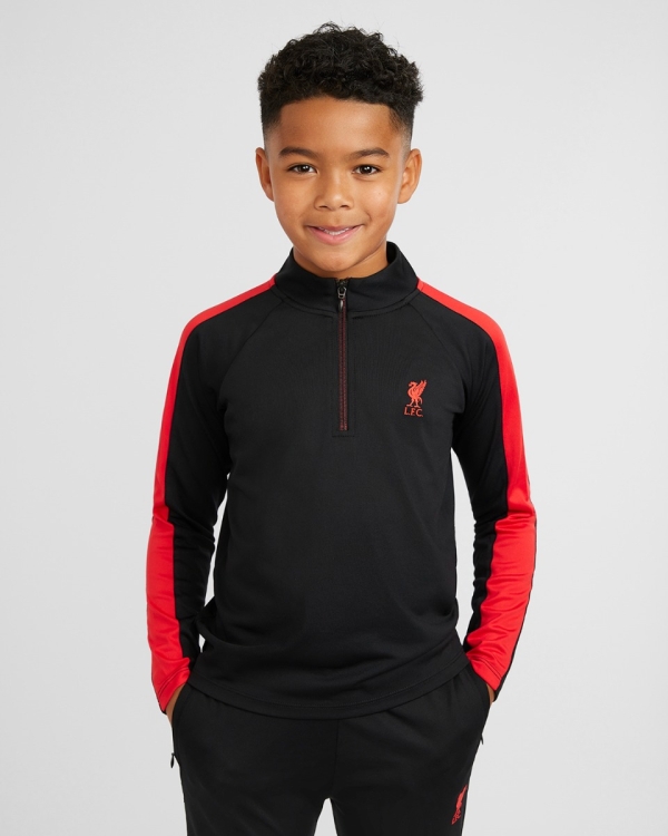 LFC Juniors Quarter Zip Top Black