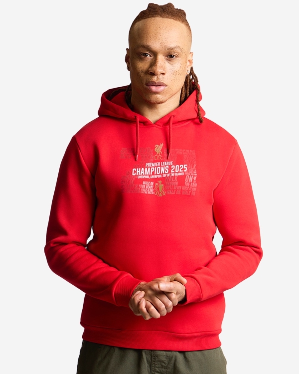 LFC EPL Champions 24/25 Adults Hoodie Red