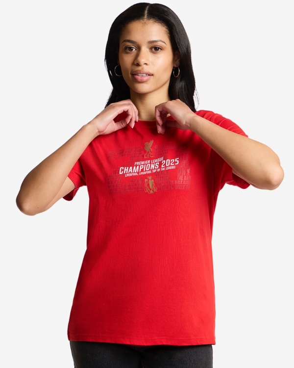 LFC EPL Champions 24/25 Women's Tee Red