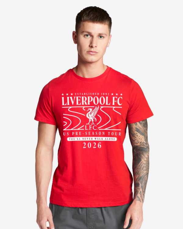 LFC Adults Pre Season Tour Tee Red