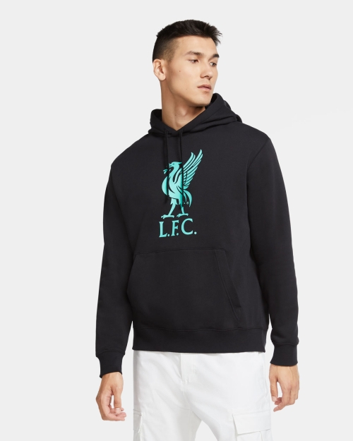 LFC Nike Mens Black Club Hoodie