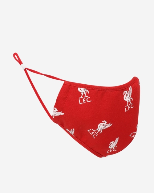 LFC Adults Liverbird Print Red Face Cover 