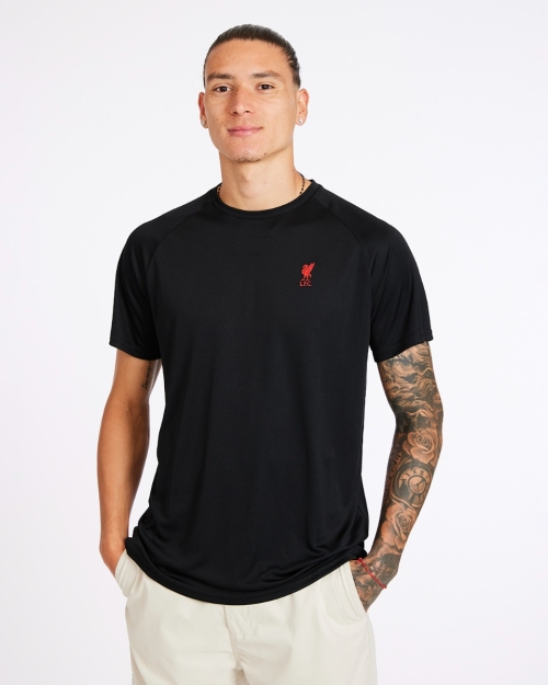 LFC Adults Liverbird Emblem Tee Black