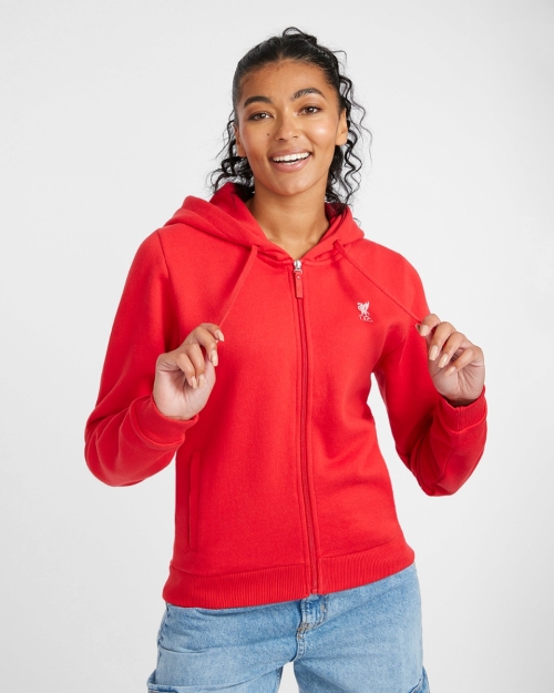 LFC Womens Zip Through Hoody Red
