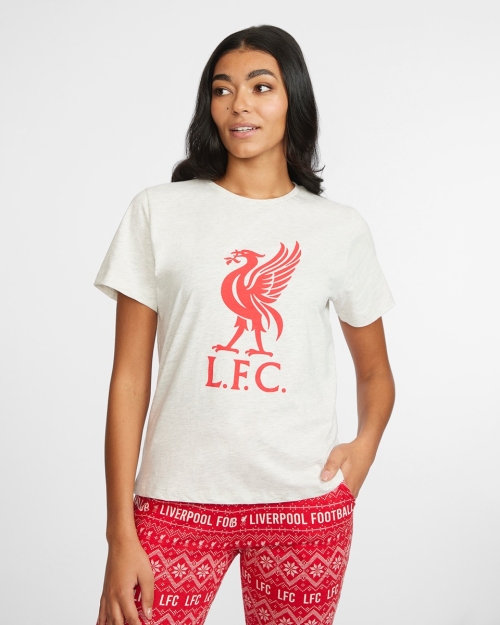 LFC Womens Red Liverbird Family Festive Pyjamas