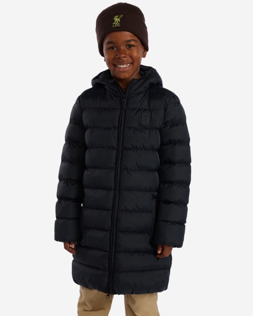 LFC Junior Long Puffa Jacket Black