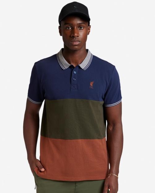LFC Mens Colour Block Polo