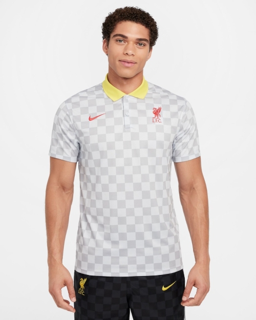 LFC Nike Mens 24/25 DriFit Victory Polo Light Grey