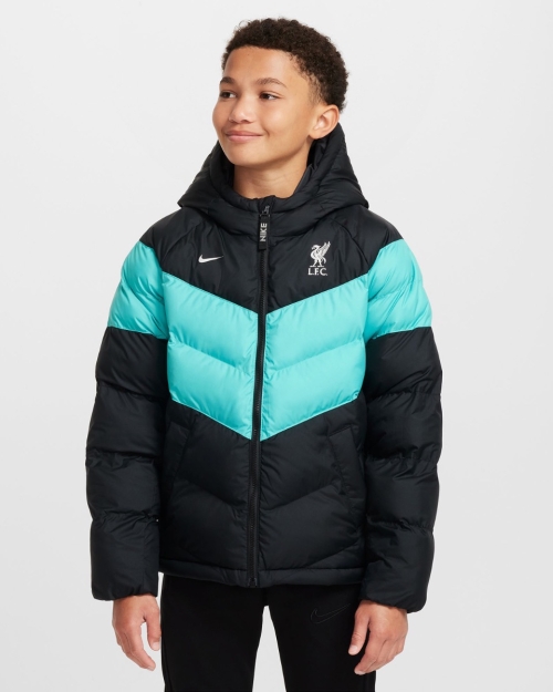 LFC Nike Youth 24/25 Synfil Jacket Black & Washed Teal