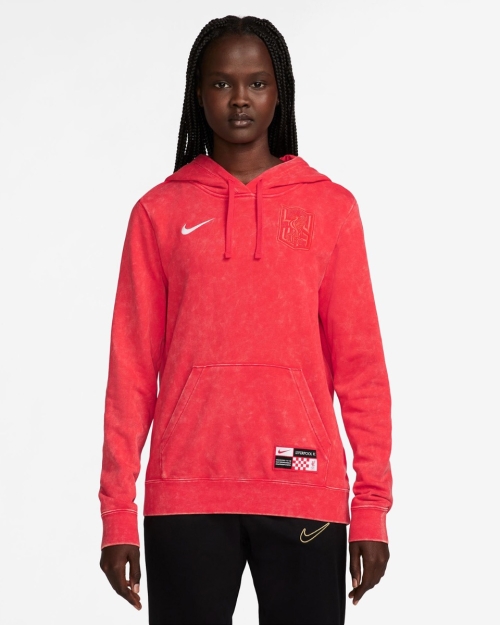 LFC Nike Womens 24/25 Fleece Sportswear Hoodie University Red